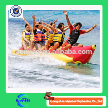 6 seats inflatable water banana boat 0.9mmPVC inflatable banana boat for sale